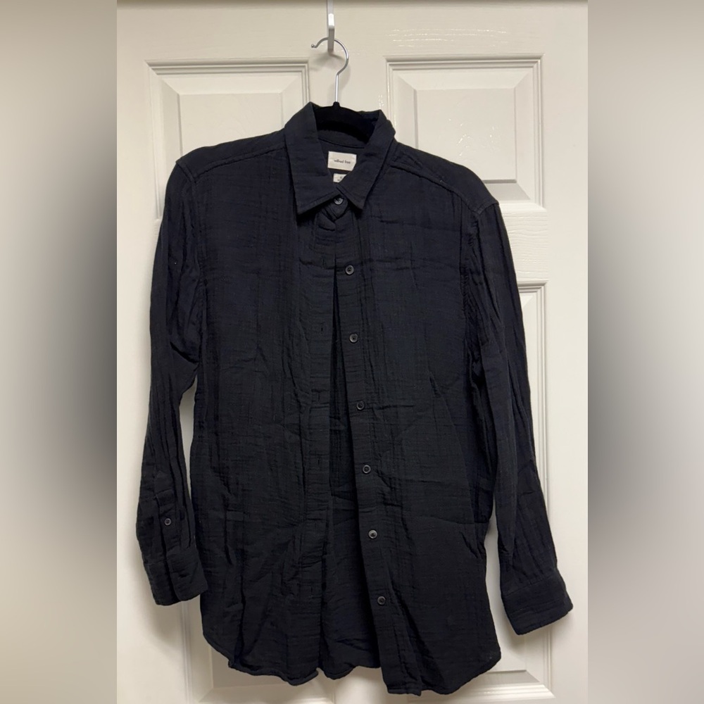 Aritzia sail shirt - black